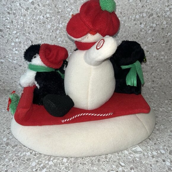 Hallmark JinglePals SNOW WHAT FUN SLEDDERS Animated Snowman Dog Penguin VIDEO - Picture 9 of 17